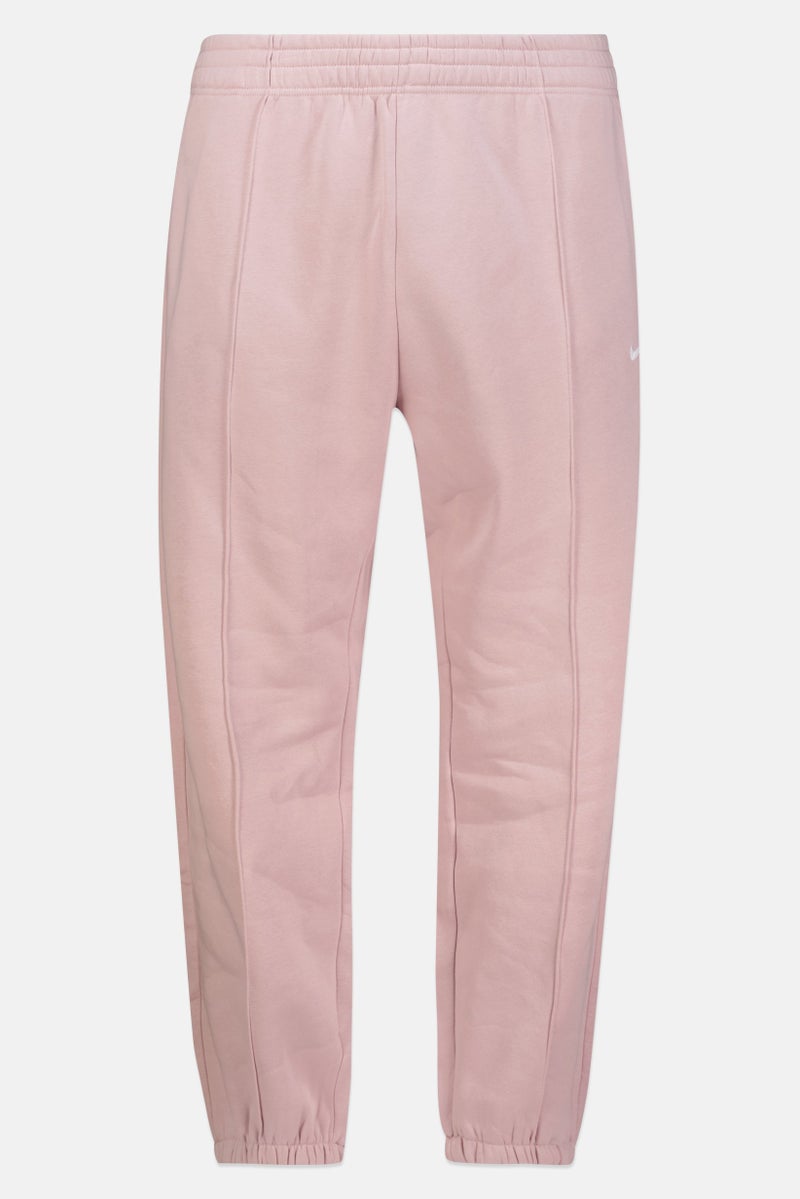 Nike سروال رياضي خارجي مزين بشعار للنساء بحجم كبير، وردي - Image 2